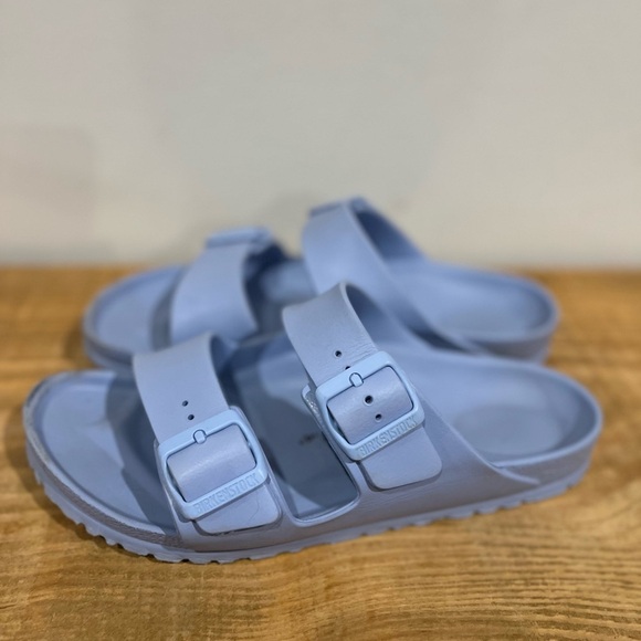 Birkenstock women’s Arizona essentials light blue nylon sandals size 9 - Picture 4 of 8